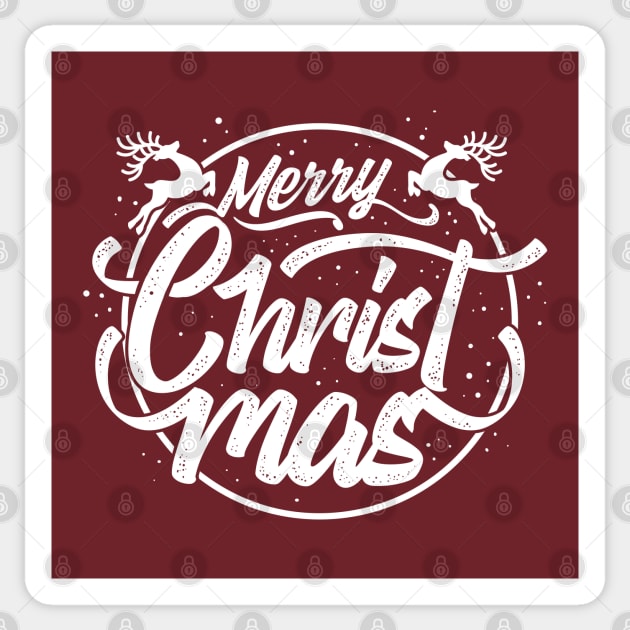 Merry Christmas Lettering White Color Sticker by Dimas Haryo